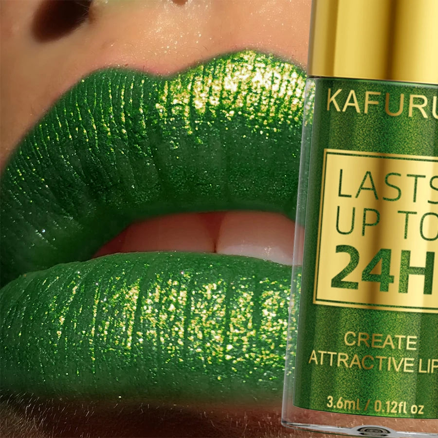 Glitter Metallic Lip Gloss – Long-Lasting Waterproof Shine